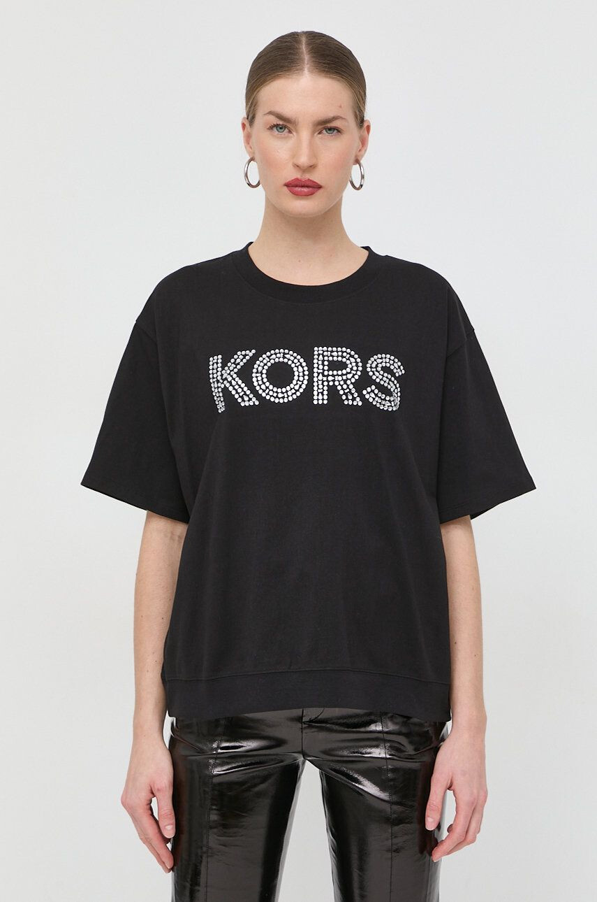 MICHAEL Michael Kors tricou din bumbac culoarea alb - Pled.ro