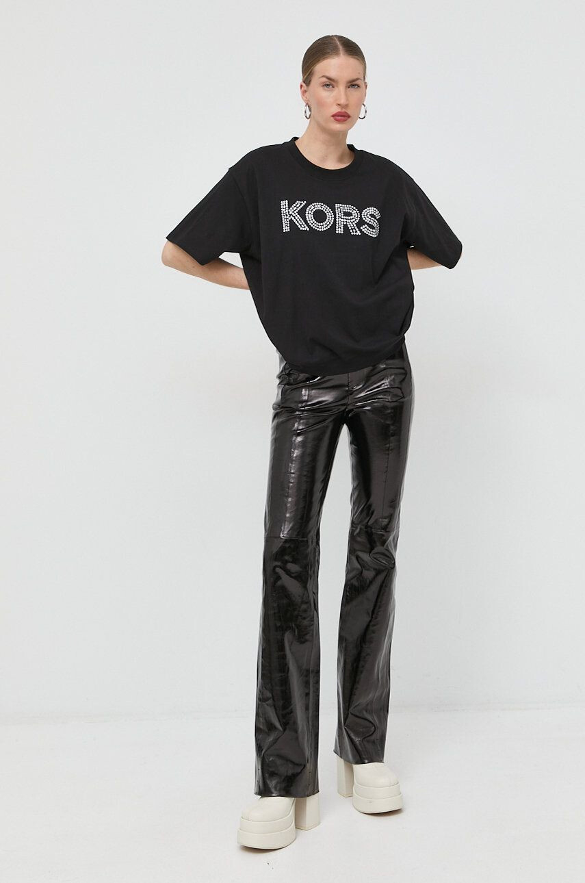 MICHAEL Michael Kors tricou din bumbac culoarea alb - Pled.ro