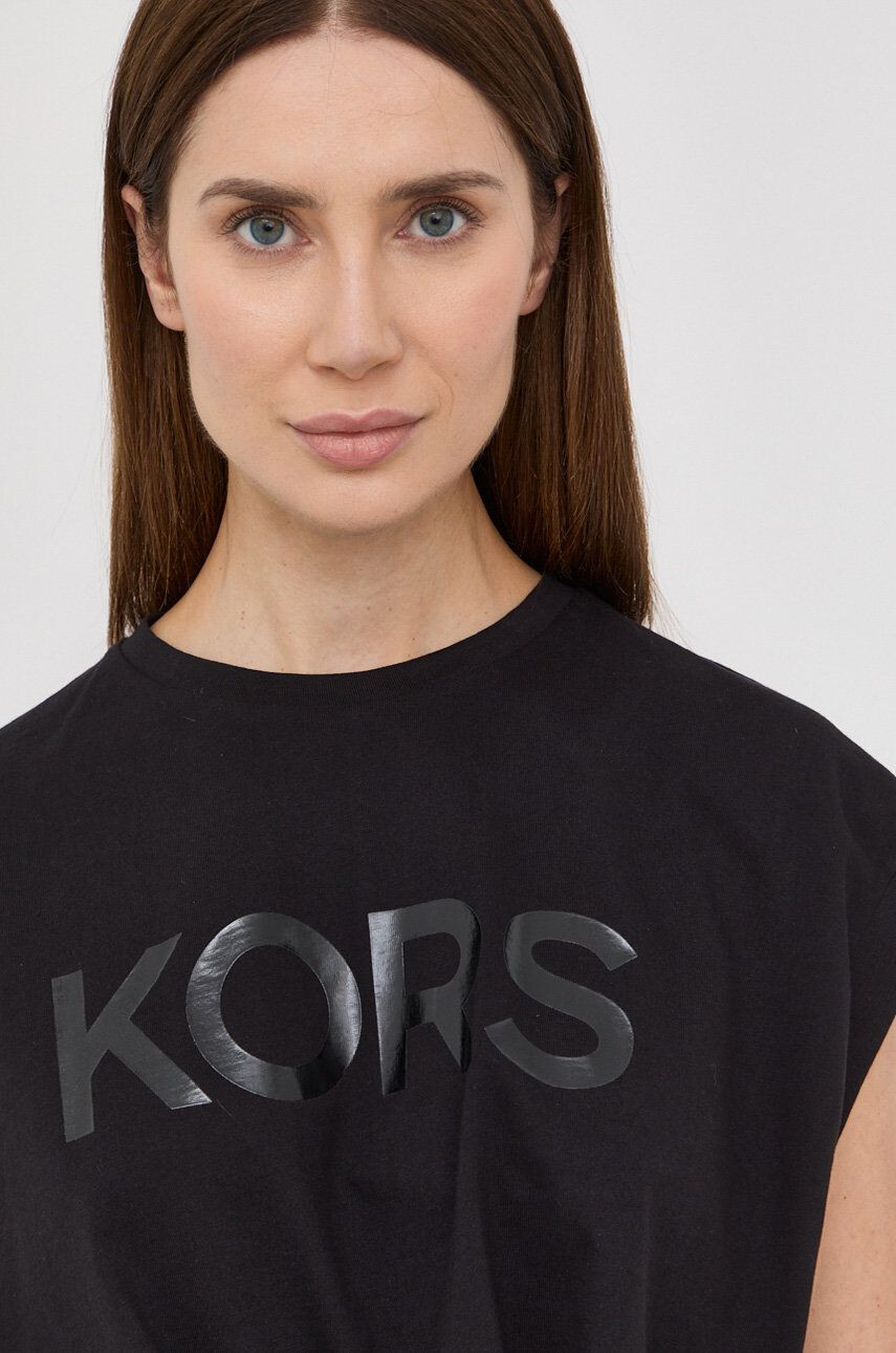 MICHAEL Michael Kors tricou din bumbac culoarea alb - Pled.ro