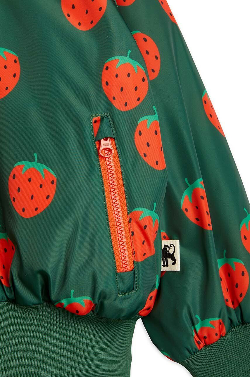 Mini Rodini geaca bomber pentru copii culoarea verde - Pled.ro