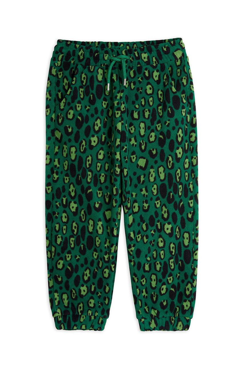 Mini Rodini pantaloni de trening pentru copii culoarea verde modelator - Pled.ro