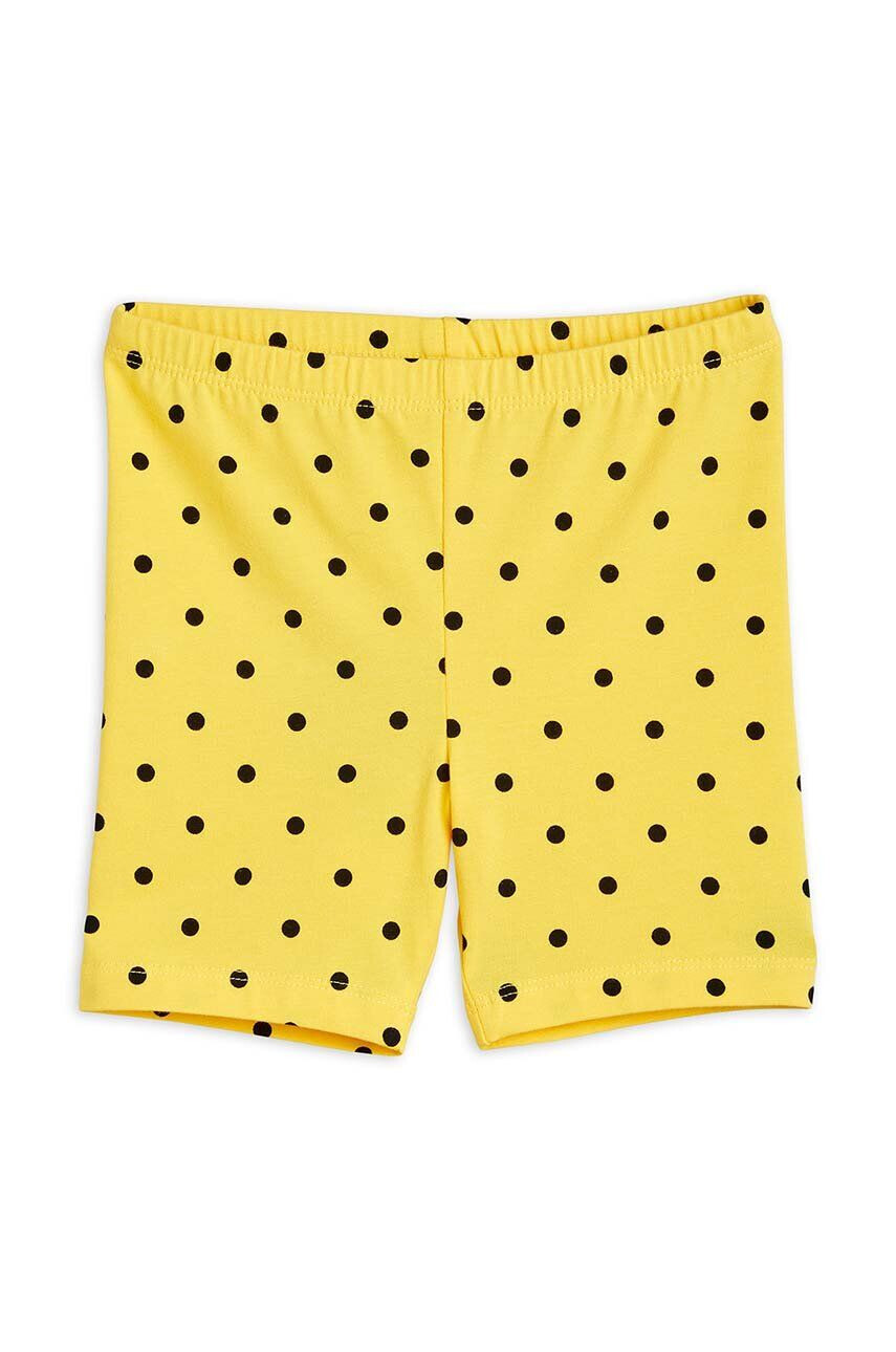 Mini Rodini pantaloni scurti copii culoarea galben modelator - Pled.ro