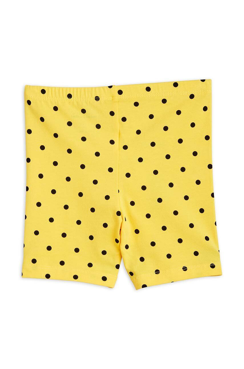 Mini Rodini pantaloni scurti copii culoarea galben modelator - Pled.ro