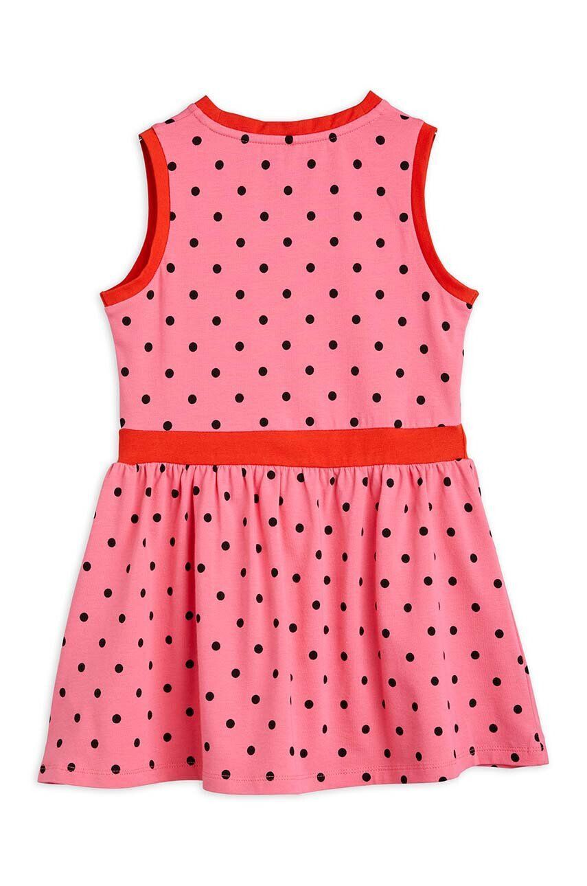 Mini Rodini rochie fete culoarea roz mini evazati - Pled.ro