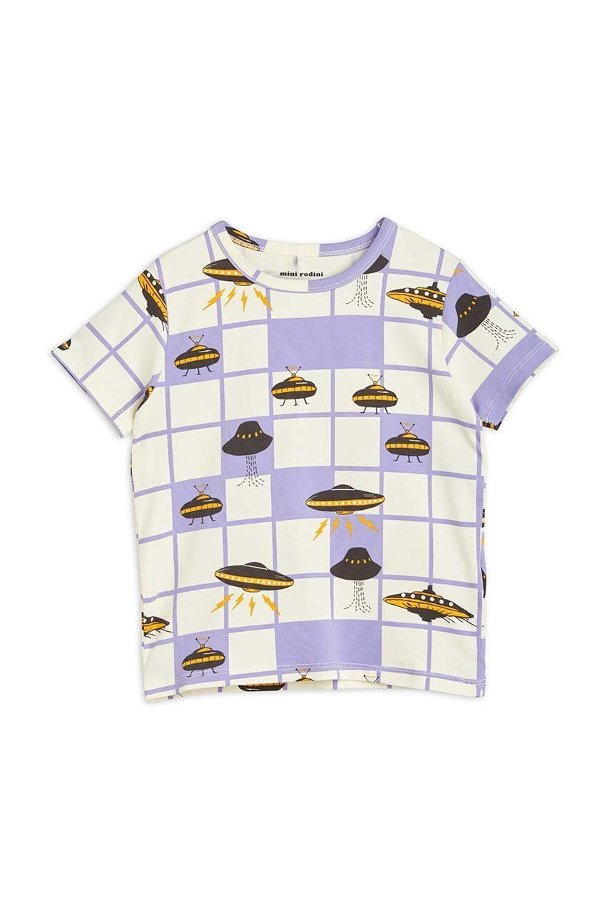 Mini Rodini tricou copii culoarea violet modelator - Pled.ro