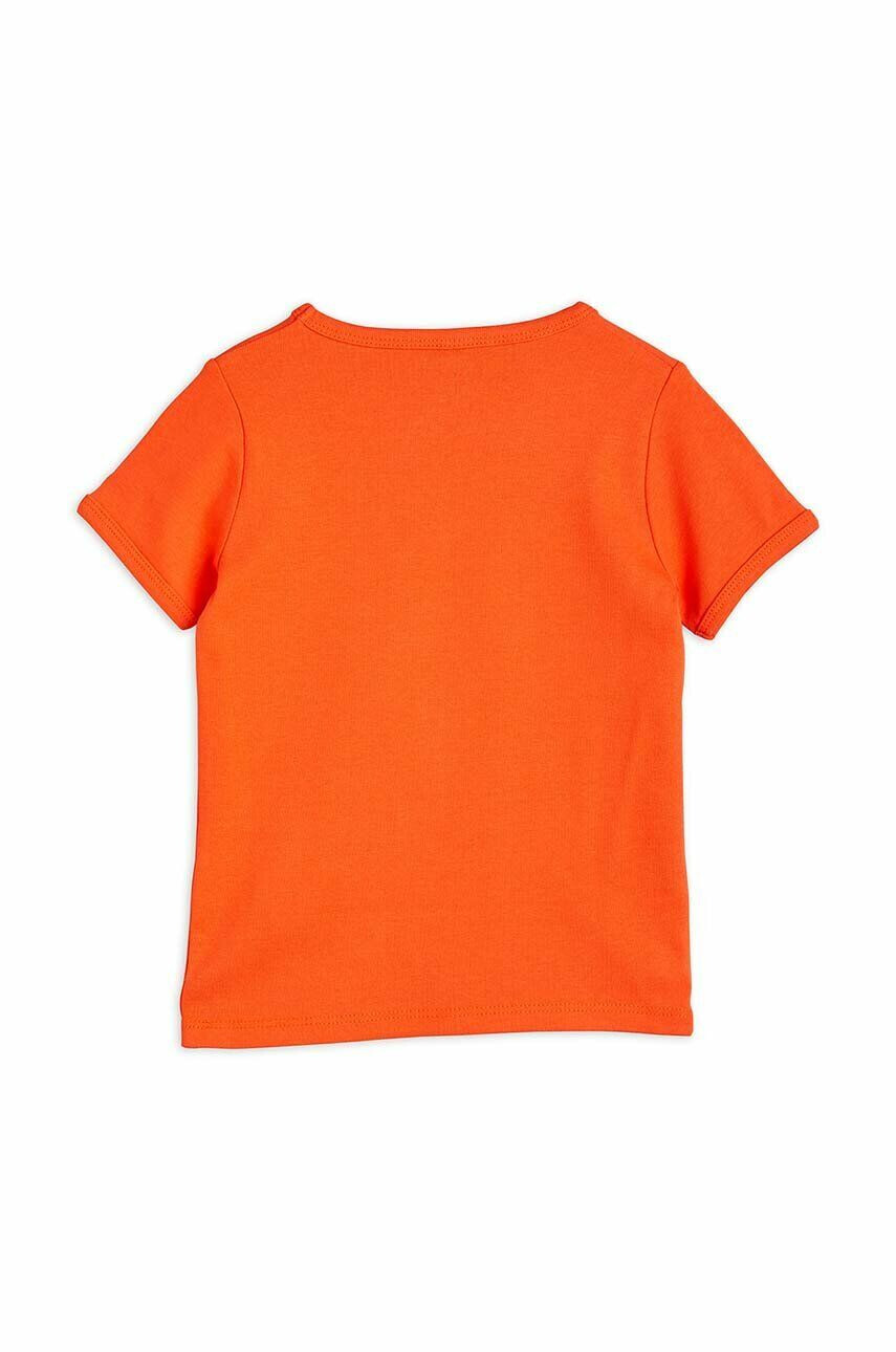 Mini Rodini tricou de bumbac pentru copii culoarea rosu cu imprimeu - Pled.ro