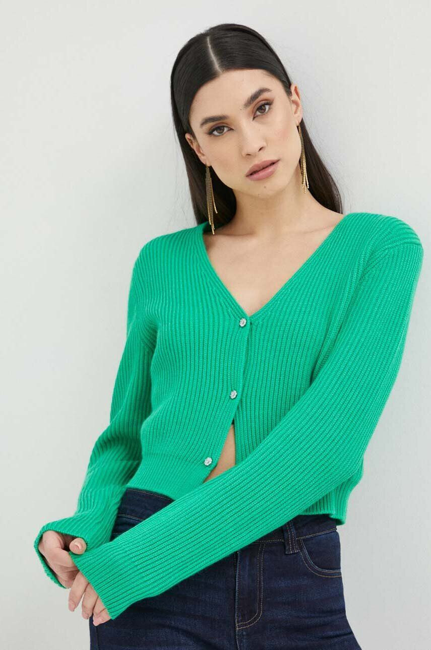 Miss Sixty cardigan din amestec de lana culoarea verde călduros - Pled.ro