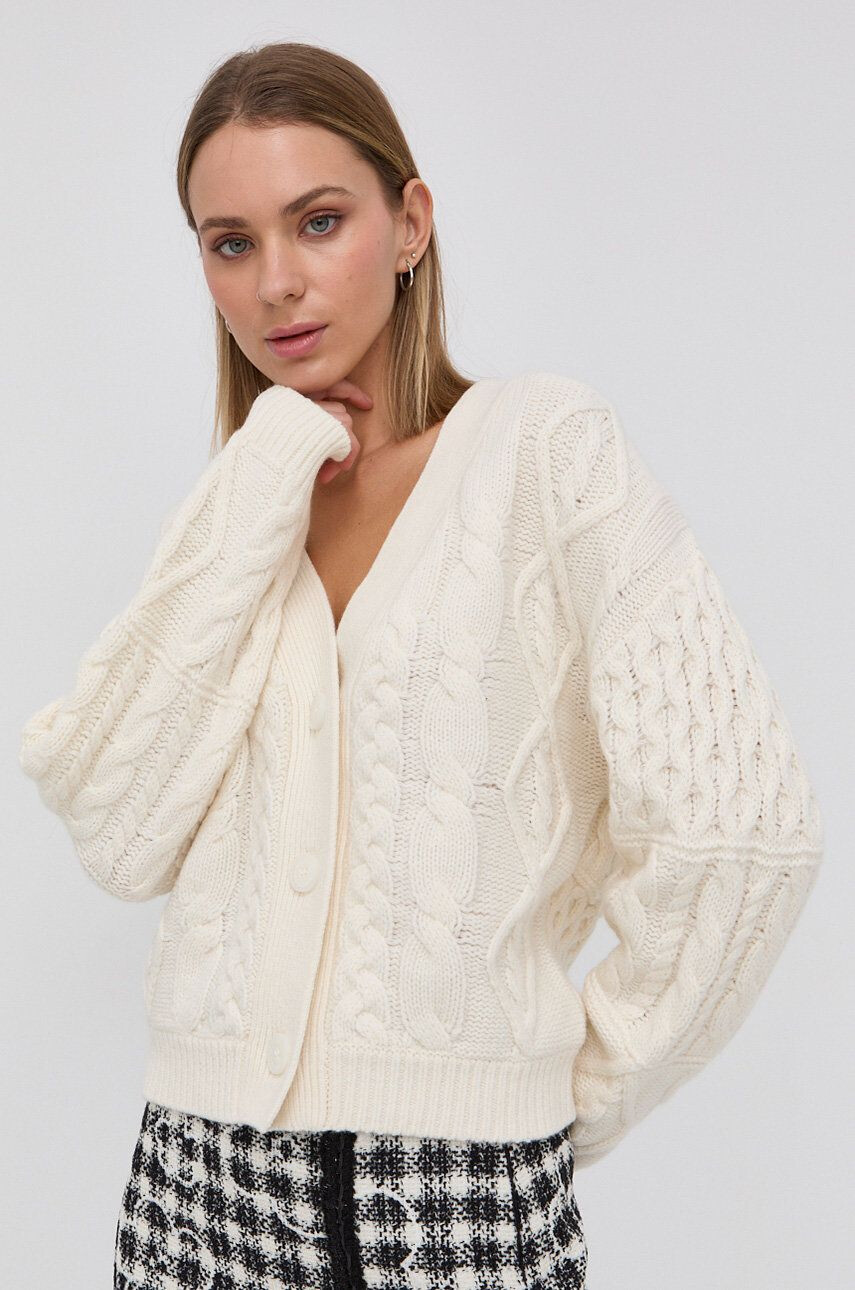 Miss Sixty Cardigan din lână femei culoarea crem light - Pled.ro