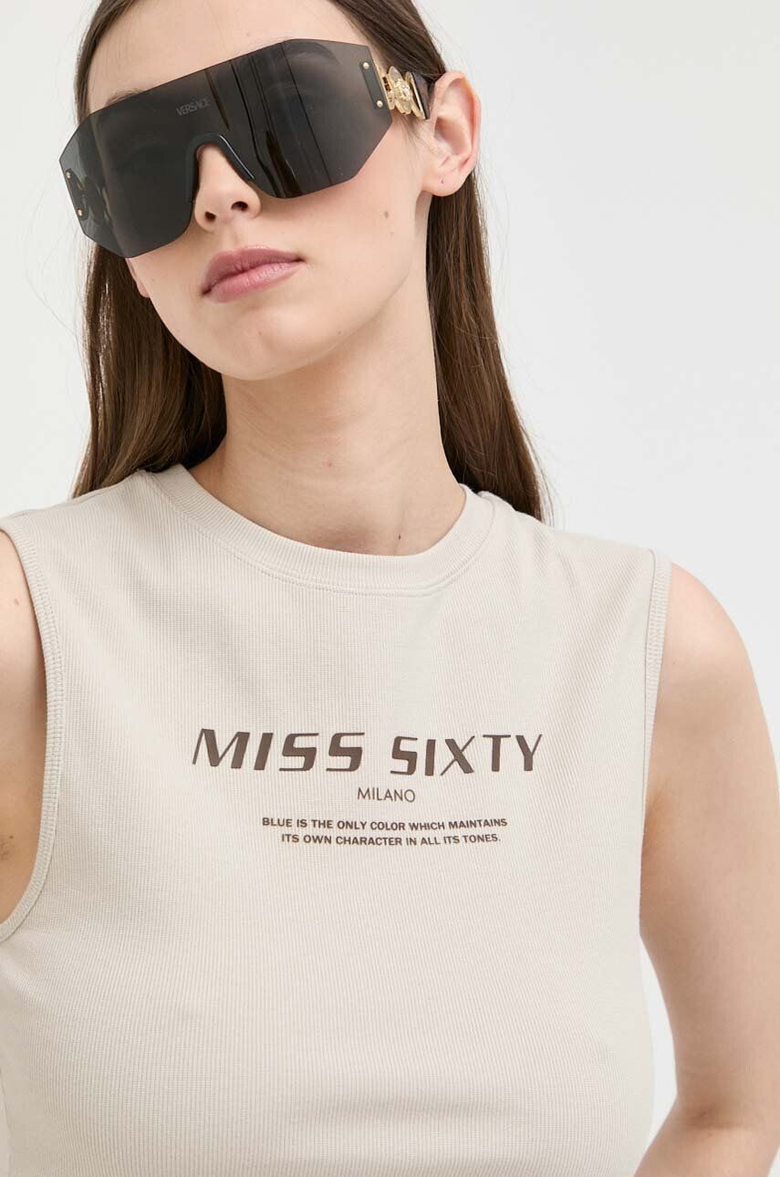 Miss Sixty top femei culoarea bej - Pled.ro