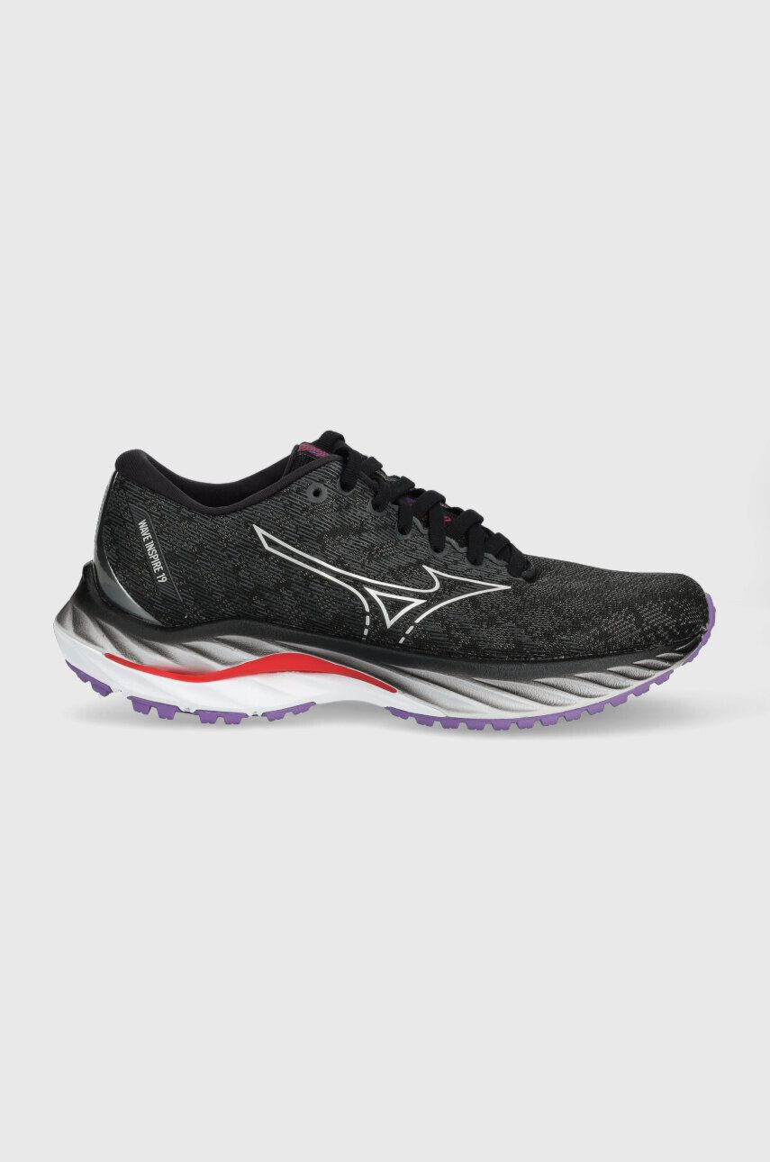 Mizuno pantofi de alergat Wave Inspire 19 culoarea negru - Pled.ro