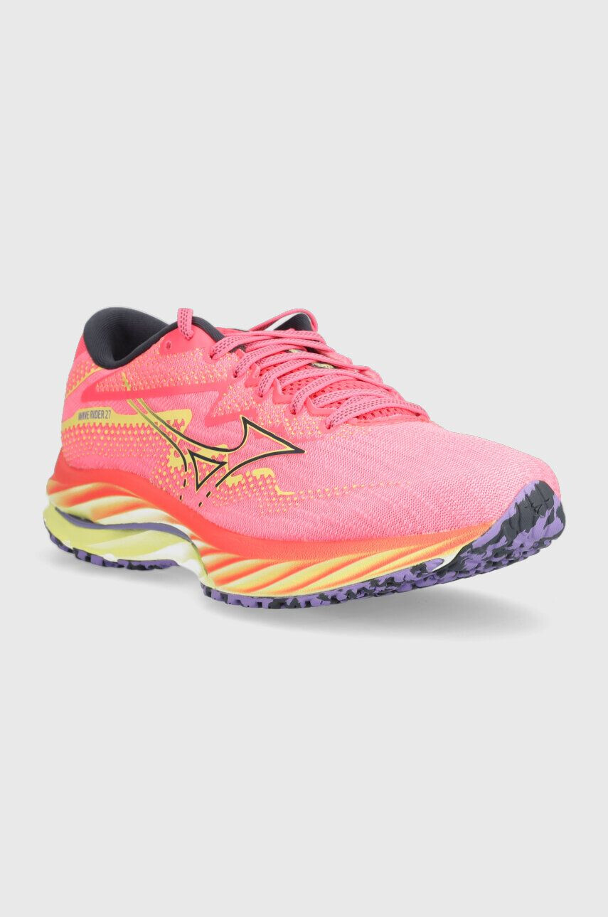 Mizuno pantofi de alergat Wave Rider 27 culoarea roz - Pled.ro