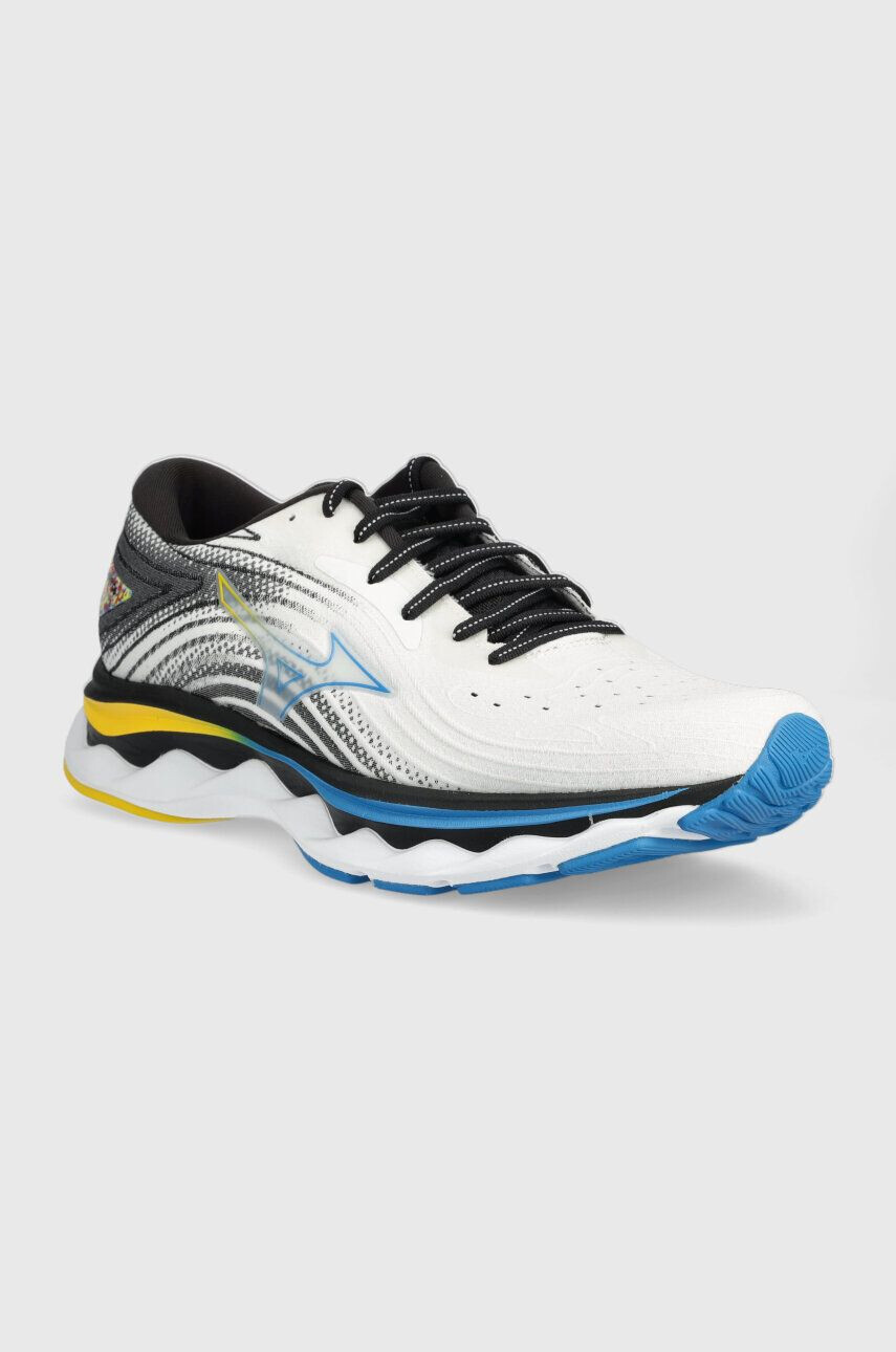 Mizuno pantofi de alergat Wave Sky 6 culoarea alb - Pled.ro