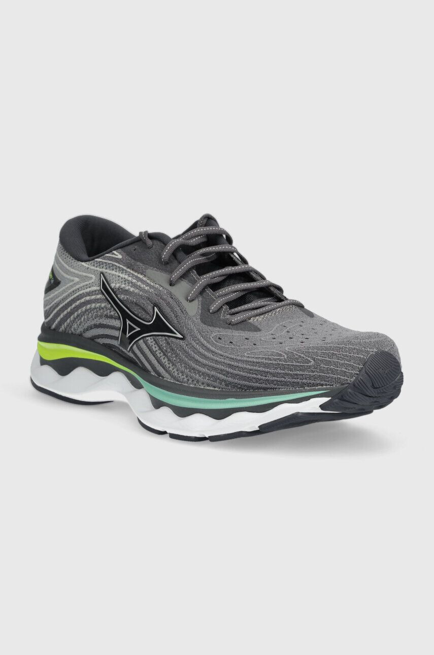 Mizuno pantofi de alergat Wave Sky 6 culoarea gri - Pled.ro