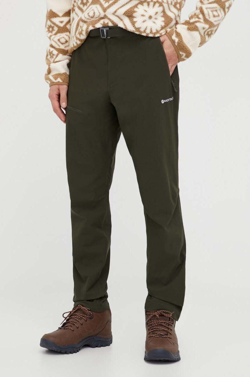 Montane pantaloni de exterior Tenacity culoarea verde - Pled.ro