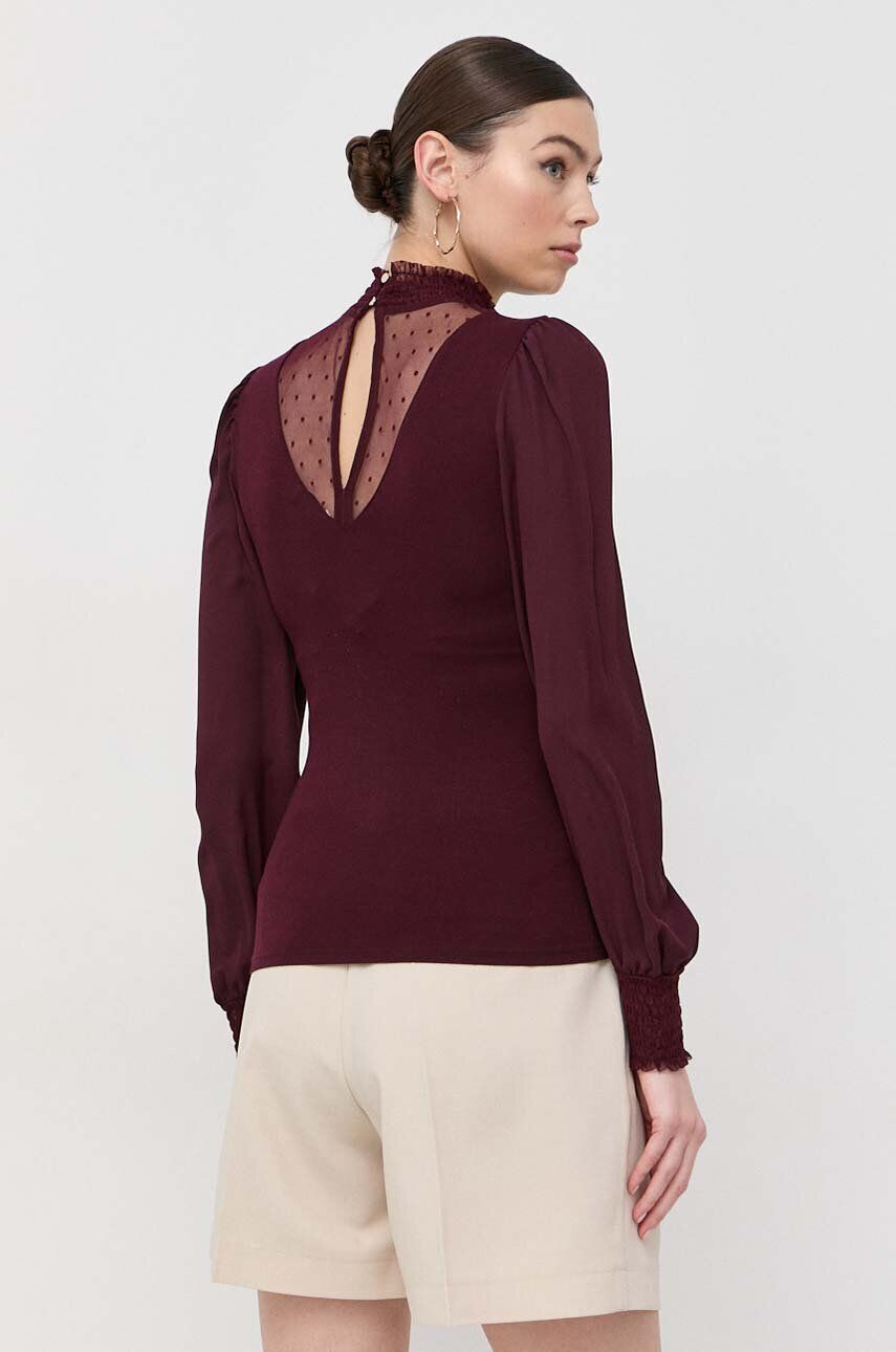 Morgan bluza femei culoarea bordo neted - Pled.ro