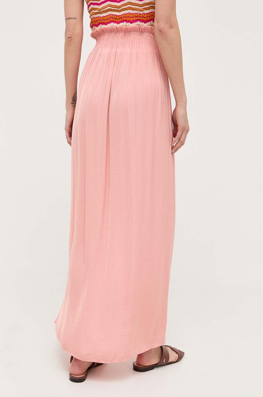 Morgan fusta culoarea roz maxi drept - Pled.ro