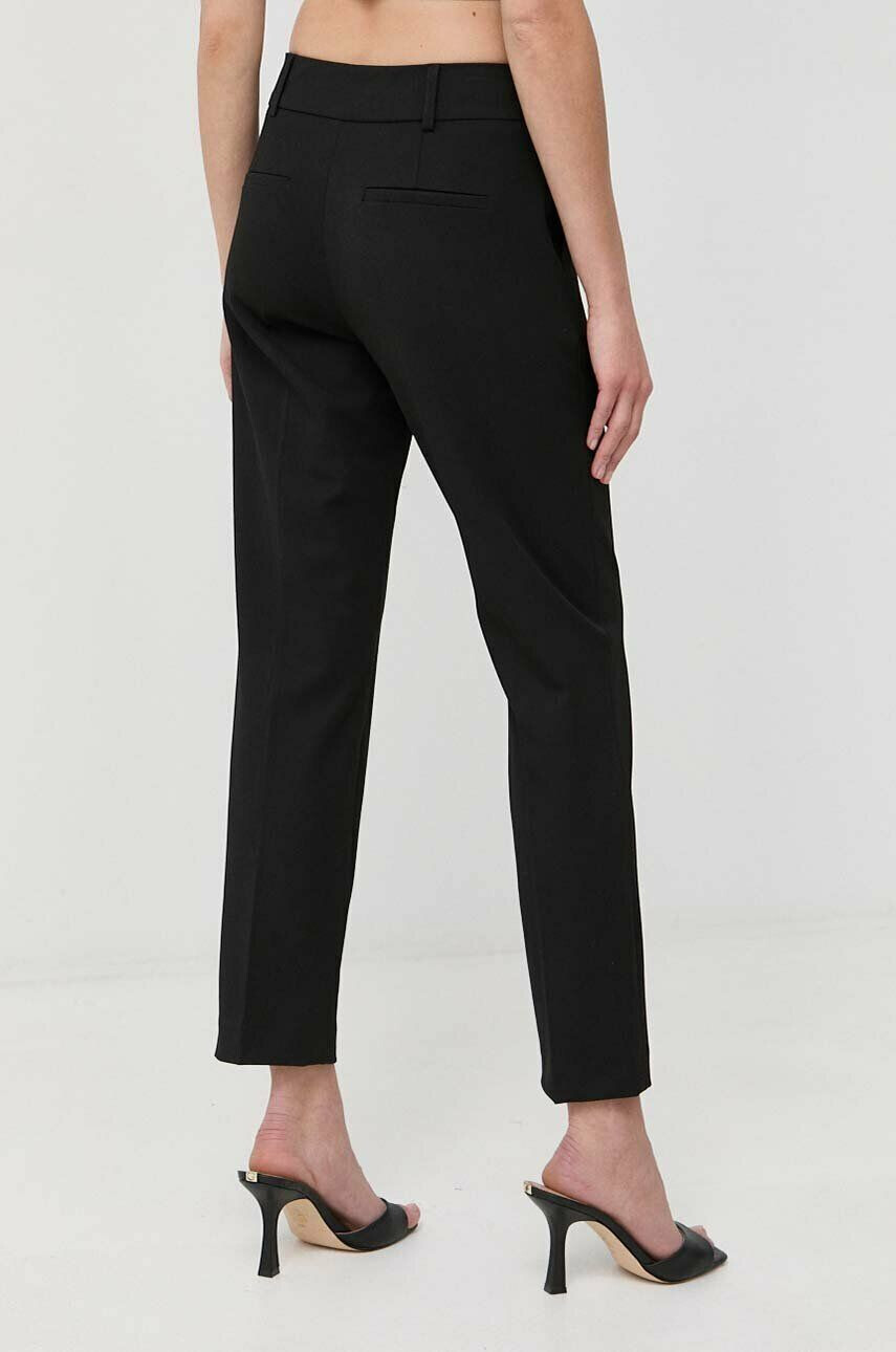 Morgan pantaloni femei culoarea negru drept medium waist - Pled.ro