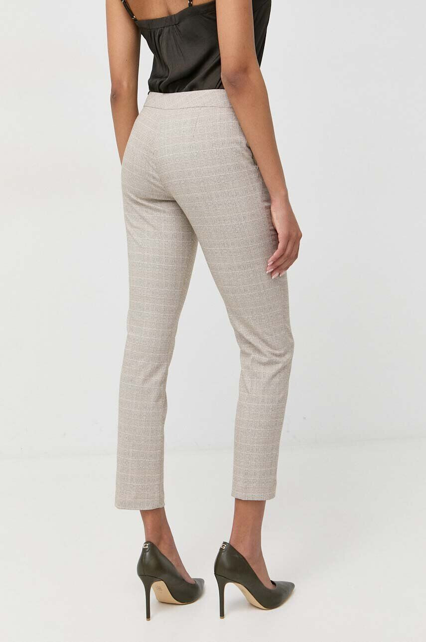 Morgan pantaloni femei culoarea bej mulata medium waist - Pled.ro