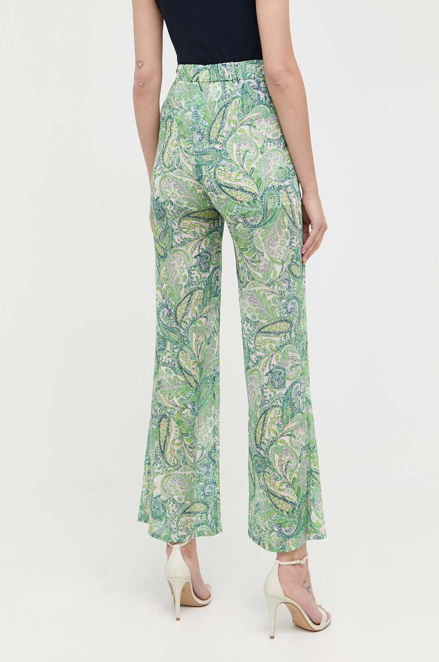 Morgan pantaloni femei culoarea albastru marin fason tigareta high waist - Pled.ro