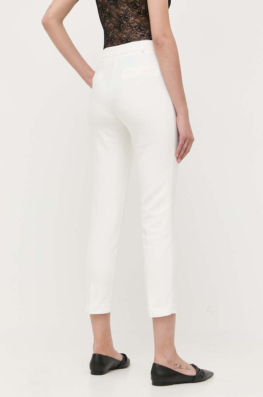 Morgan pantaloni femei culoarea bej fason tigareta high waist - Pled.ro