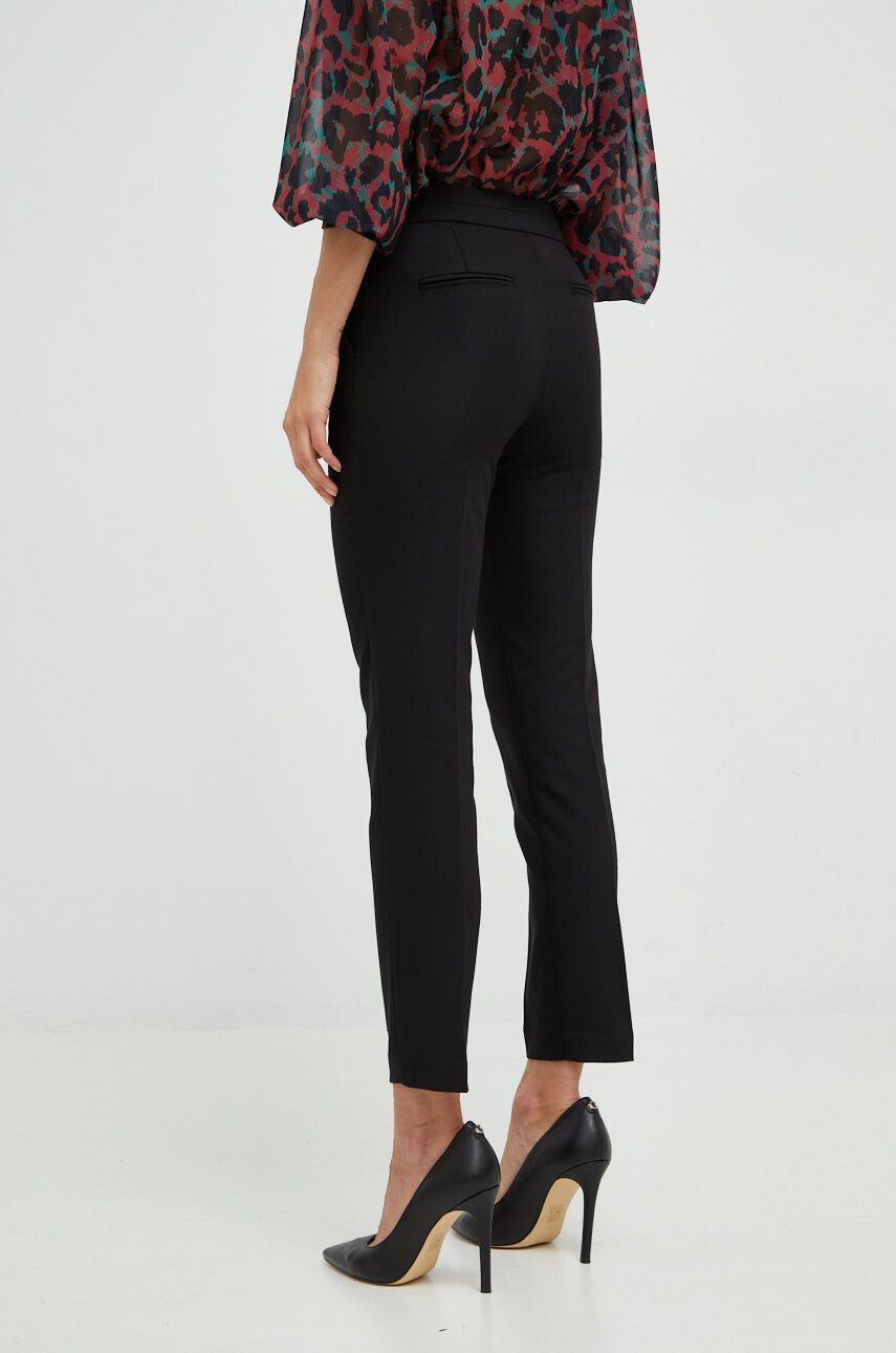 Morgan pantaloni femei culoarea negru drept medium waist - Pled.ro