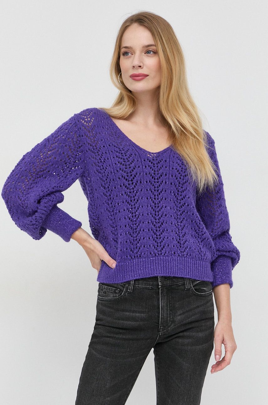 Morgan pulover din amestec de lana femei culoarea violet light - Pled.ro