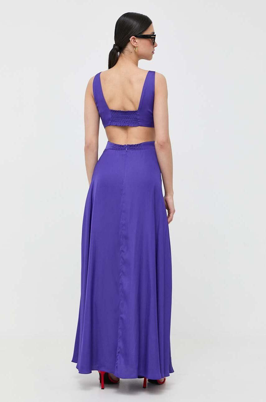 Morgan rochie culoarea violet maxi evazati - Pled.ro