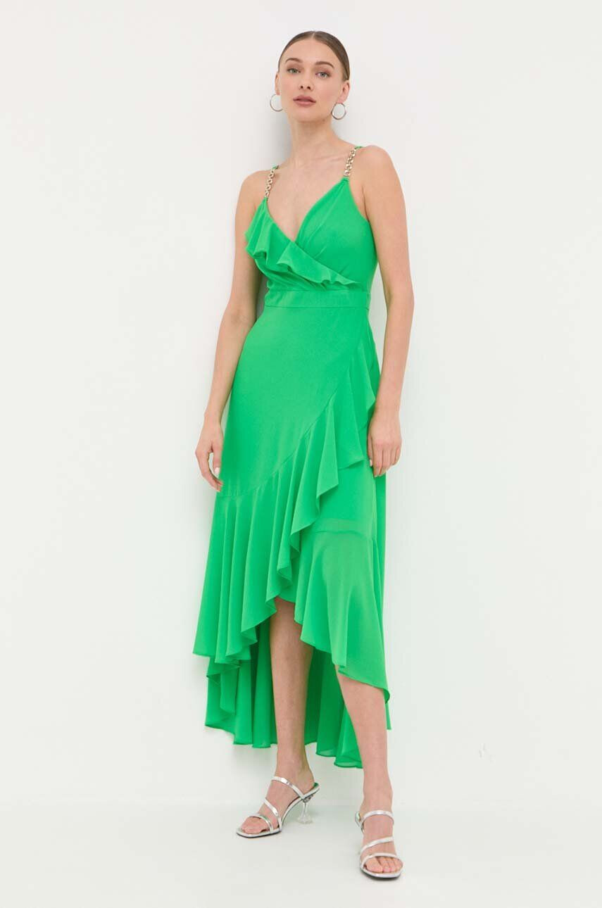 Morgan rochie culoarea verde midi evazati - Pled.ro