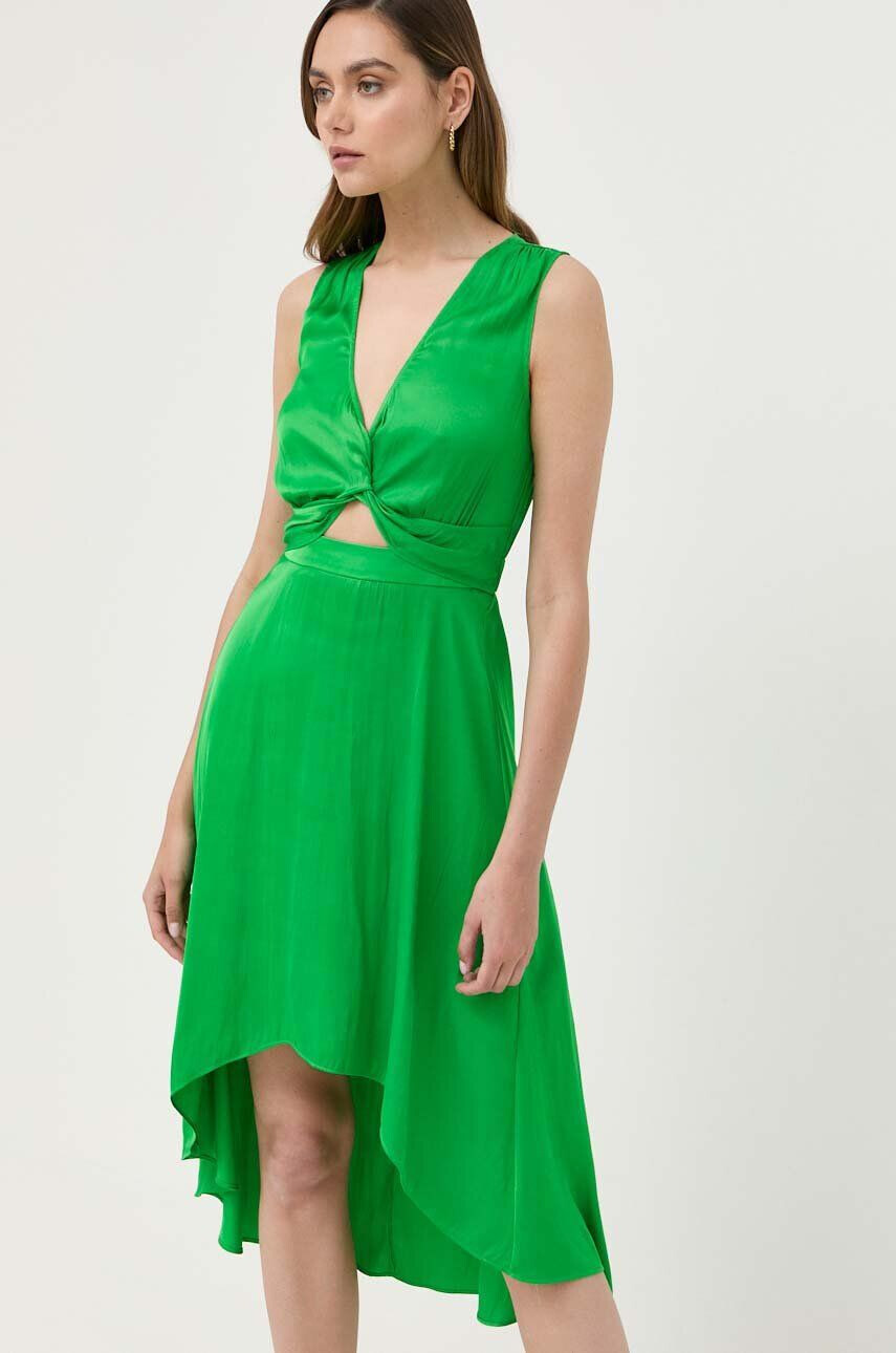 Morgan rochie culoarea verde midi evazati - Pled.ro