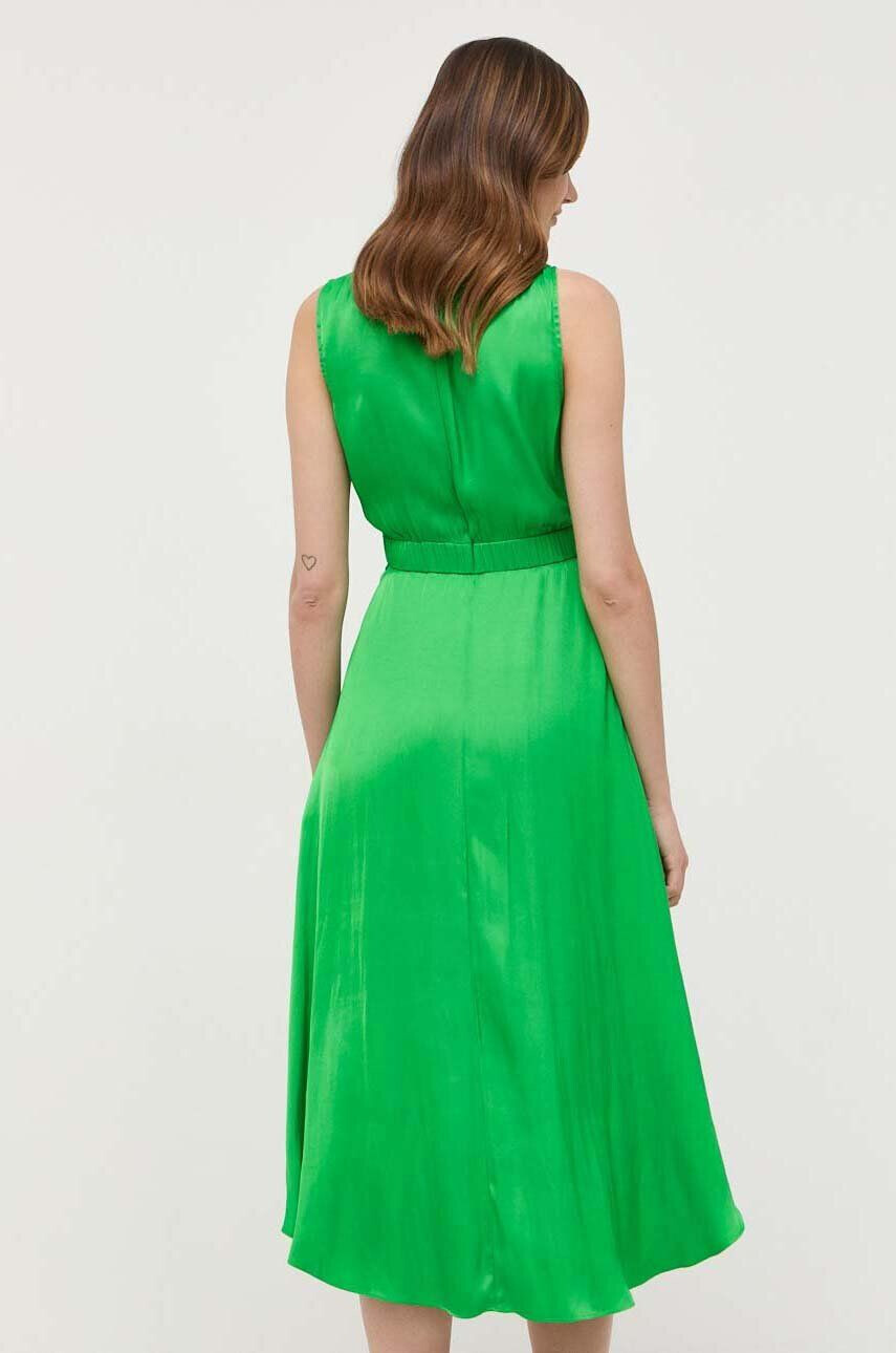 Morgan rochie culoarea verde midi evazati - Pled.ro