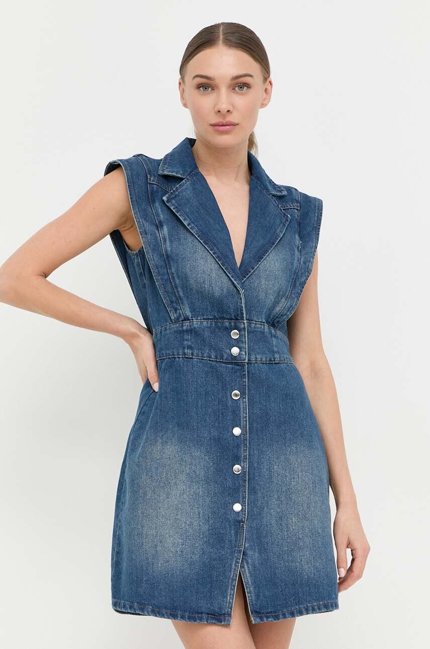 Morgan rochie jeans mini mulata - Pled.ro