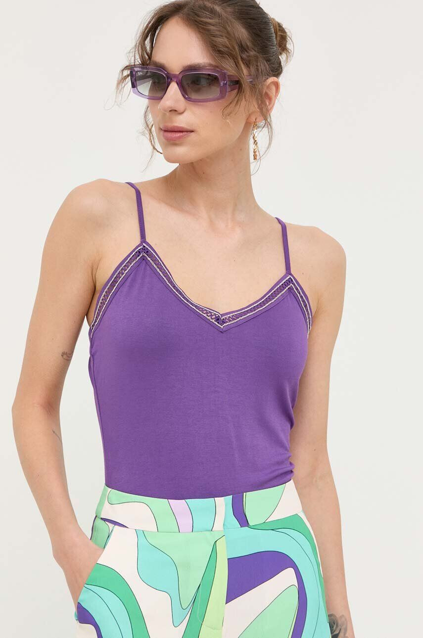 Morgan top femei culoarea violet - Pled.ro