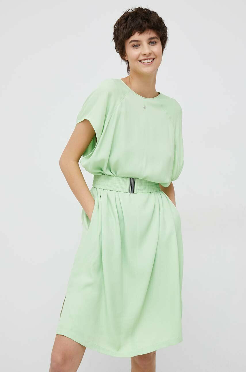 Mos Mosh rochie culoarea verde mini oversize - Pled.ro