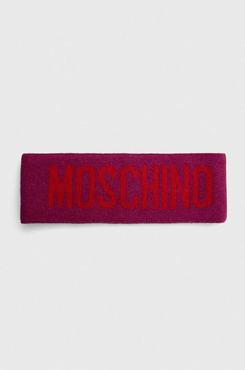 Moschino bentita din lana culoarea violet - Pled.ro