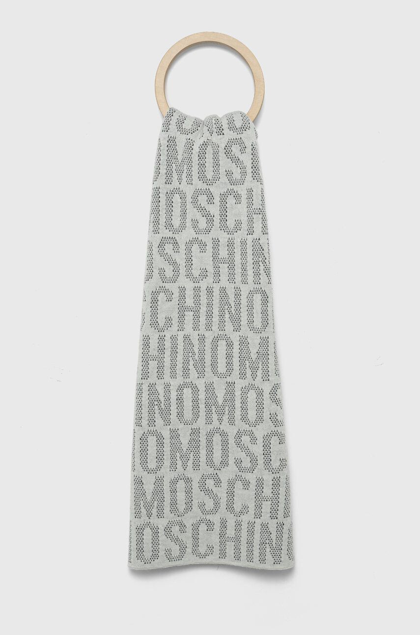 Moschino fular femei culoarea alb modelator - Pled.ro