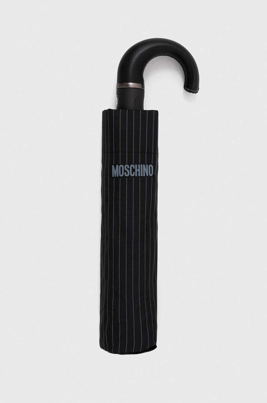 Moschino umbrela culoarea negru - Pled.ro