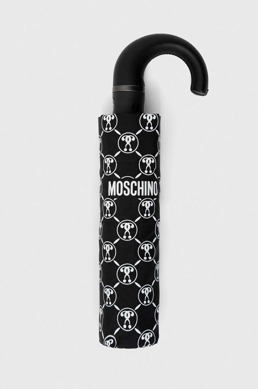 Moschino umbrela culoarea negru - Pled.ro