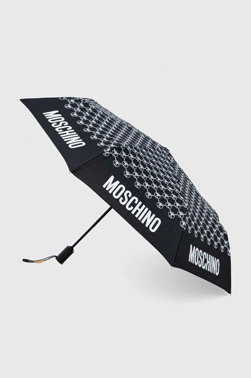 Moschino umbrela culoarea negru - Pled.ro