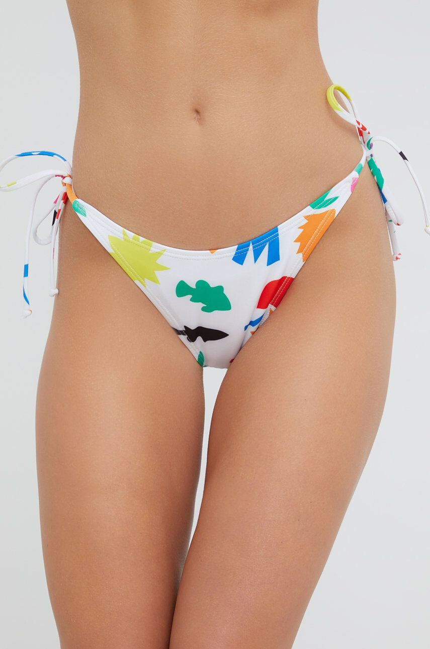 Moschino Underwear bikini brazilieni culoarea alb - Pled.ro