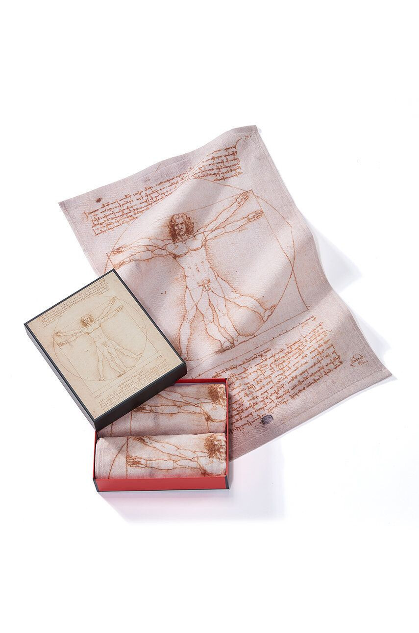 MuseArta Prosop Leonardo da Vinci The Vitruvian Man (2-pack) - Pled.ro