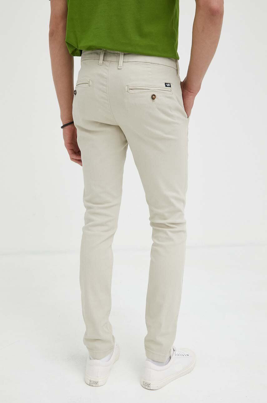 Mustang pantaloni Style BeFlex Chino barbati culoarea bej cu fason chinos - Pled.ro