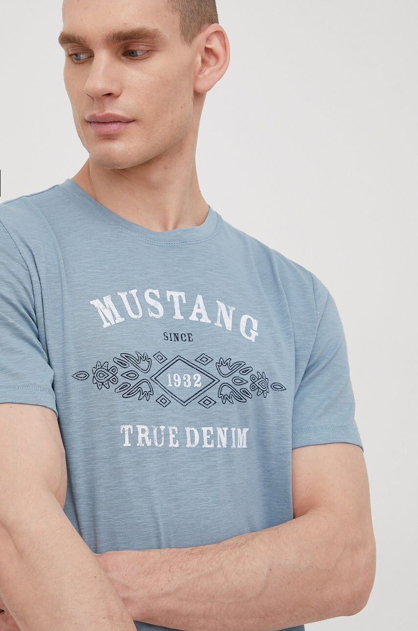 Mustang tricou din bumbac - Pled.ro