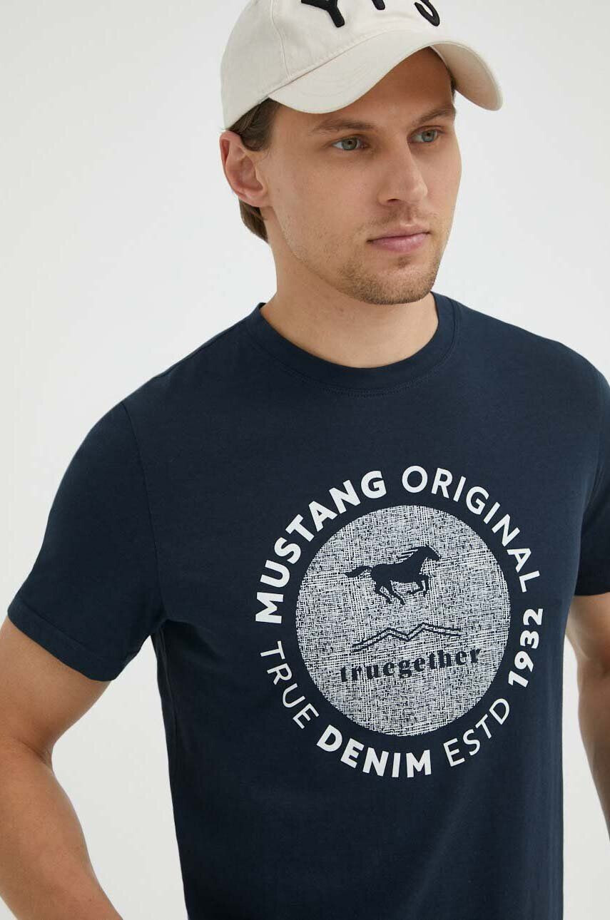 Mustang tricou din bumbac - Pled.ro