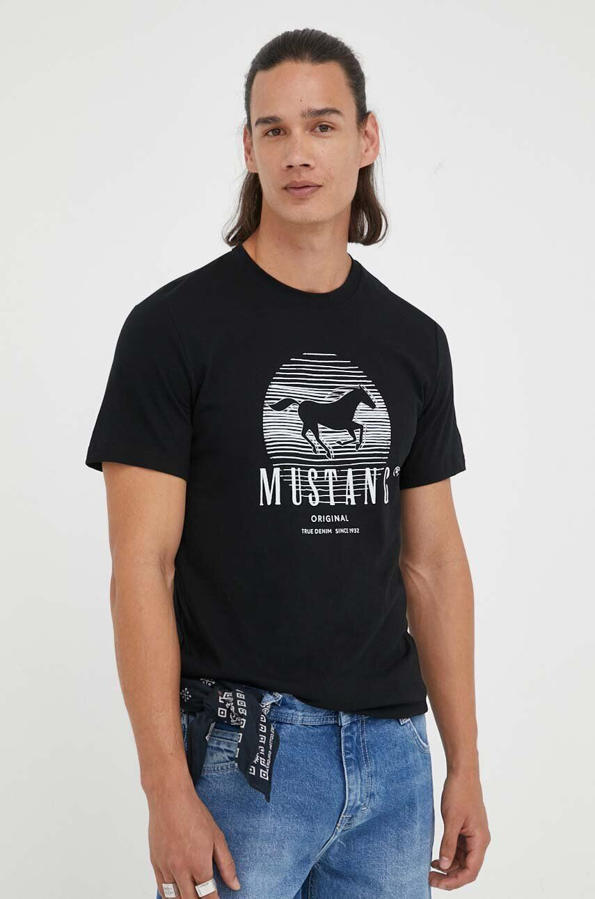 Mustang tricou din bumbac - Pled.ro