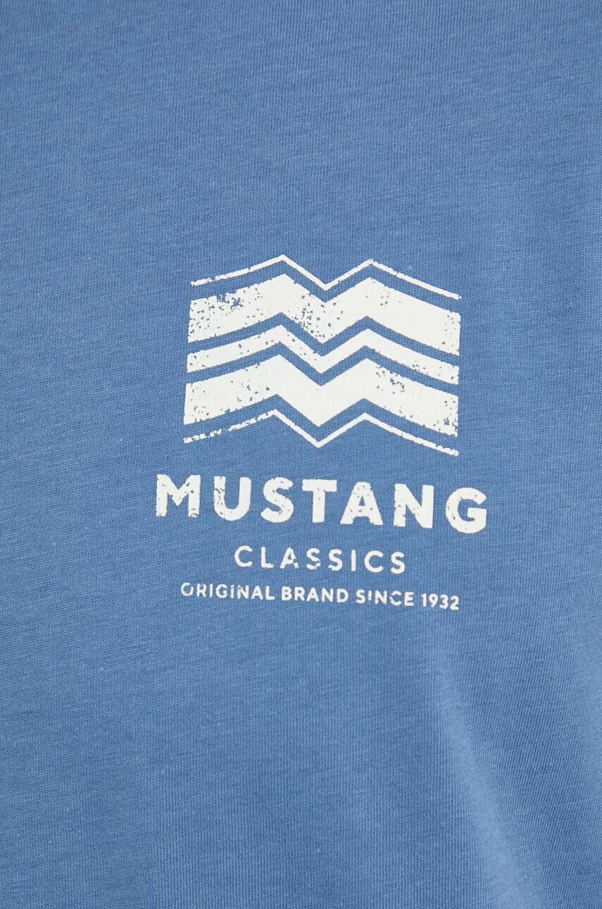 Mustang tricou din bumbac cu imprimeu - Pled.ro