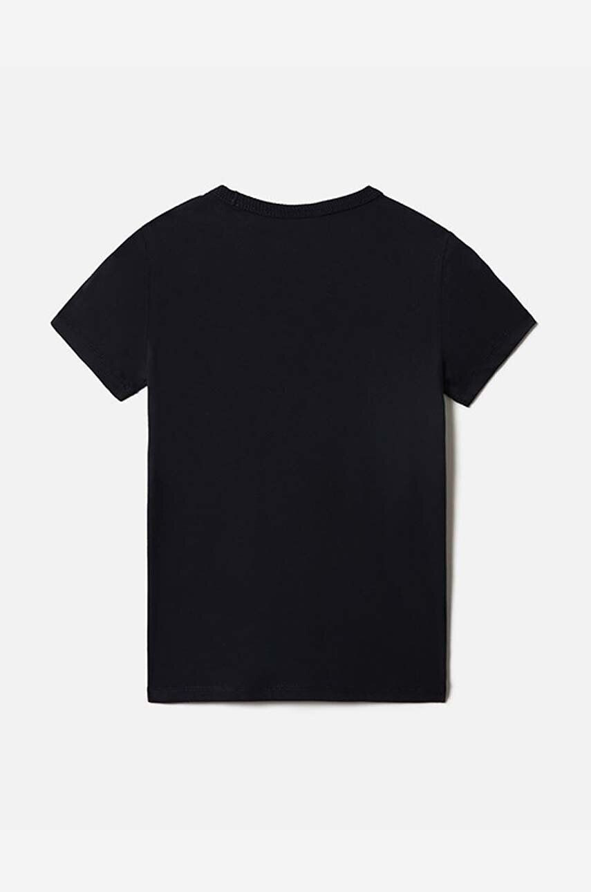 Napapijri tricou de bumbac pentru copii culoarea negru modelator - Pled.ro