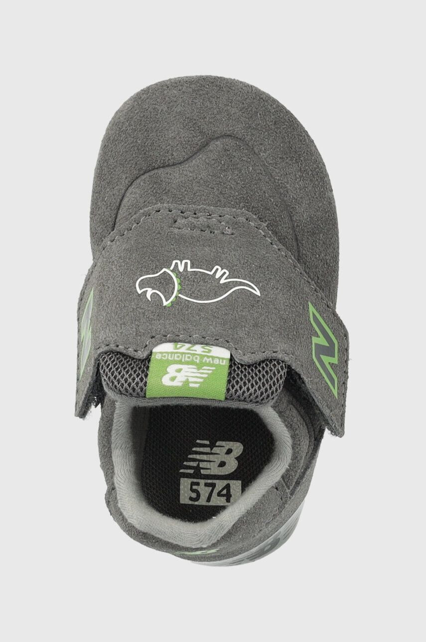 New Balance adidași pentru bebeluși 574 culoarea gri - Pled.ro