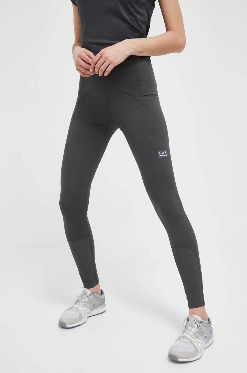 New Balance leggins de alergare Impact Run AT culoarea gri neted - Pled.ro