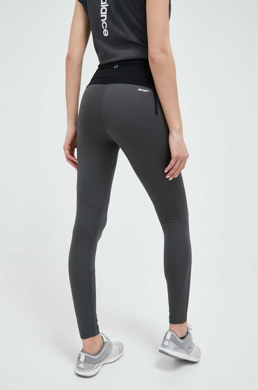 New Balance leggins de alergare Impact Run AT culoarea gri neted - Pled.ro