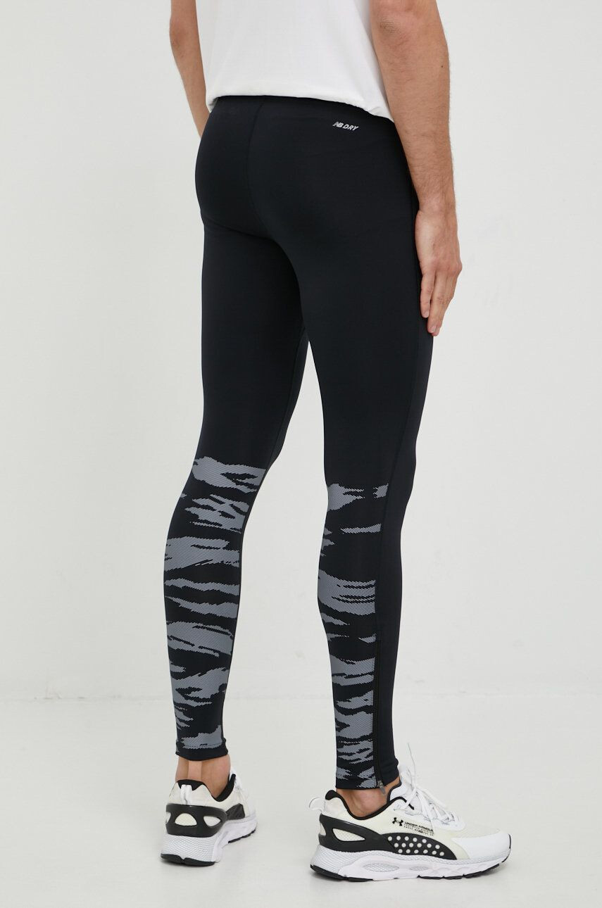 New Balance leggins de alergare Printed Accelerate barbati culoarea negru cu imprimeu - Pled.ro